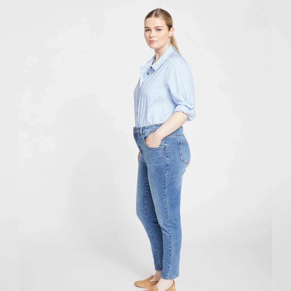 NWT! | UNIVERSAL STANDARD Seine High Rise Skinny Jeans, Vintage Indigo, Size 8 🩵 - Picture 3 of 16